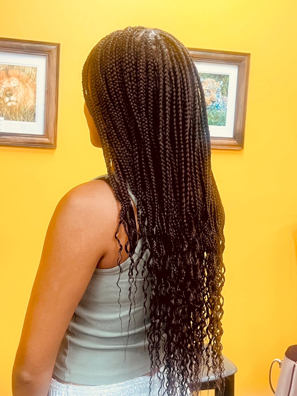 AfroCHIC Braids client